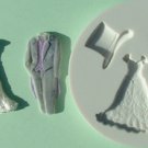FOOD GRADE MOLD - The Wedding Theme Design - Cake Decorating Mold - The Art of Cake Dressing - (06)