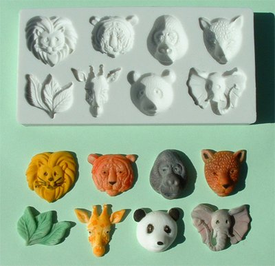 FOOD GRADE MOLD - Large Animal Head Design - Cake Decorating Mold - The Art of Cake Dressing - (21)