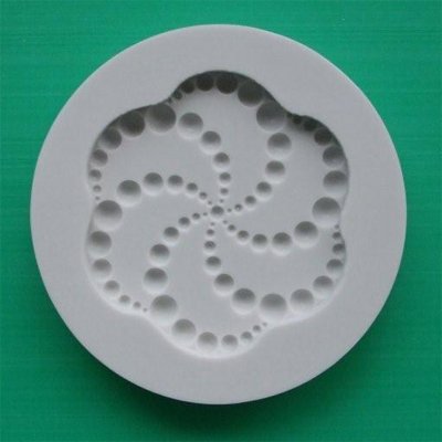 FOOD GRADE MOLD - Spiral Bead Cupcake Topper - CupCake Mold - The Art of Cake Dressing - (75)