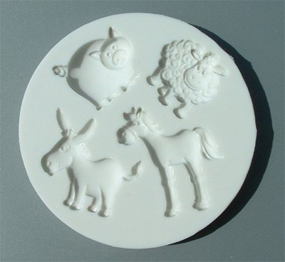 FOOD GRADE MOLD - Farm Animals Design - Cake Decorating Mold - The Art of Cake Dressing (36)