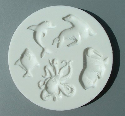 FOOD GRADE MOLD - Sea Creatures Design - Cake Decorating Mold - The Art of Cake Dressing (37)