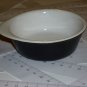 Four Ramekins - Combination white & dark blue color glazed - Stoneware - Dishwater, microwave safe