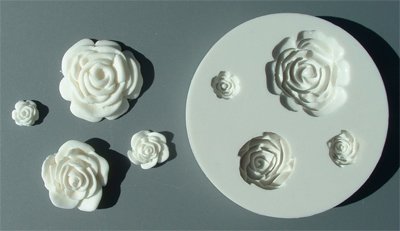 FOOD GRADE MOLD - The Roses 4 in 1 Design - Cake Decorating Mold - The Art of Cake Dressing - (34)