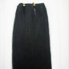22" long 24" wide 2 Pieces 100% human hair extension wefts #1 Jet Black