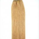 22" long 24" wide 2 Pieces 100% human hair extension wefts #27 Strawberry Blonde