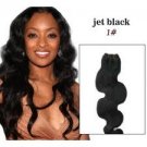 40 Piece Body Wavy Remy Tape Hair #1 Jet Black