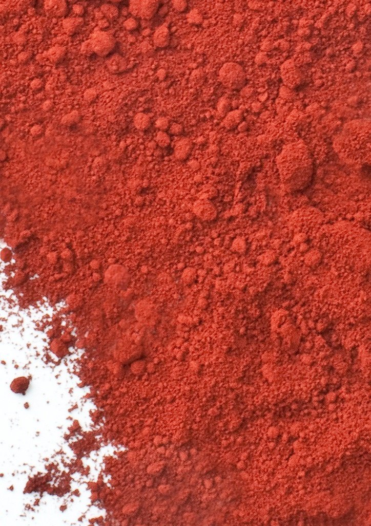 1.25g Sample of Brick Red Oxide Matte Orange Tone Pigment Powder for ...