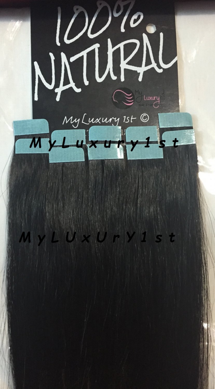 Micro Tape Tips 10 pieces Dark Chocolate Brown hair extensions