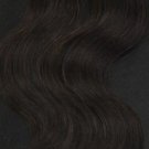 Darkest Brown 100 U tipped Fusion Hair Extensions Loose Body Wavy 50 grams