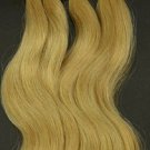 Golden Blonde 100 U tipped Fusion Hair Extensions Loose Body Wavy 50 grams