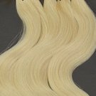 Bleach Blonde 100 U tipped Fusion Hair Extensions Loose Body Wavy 50 grams