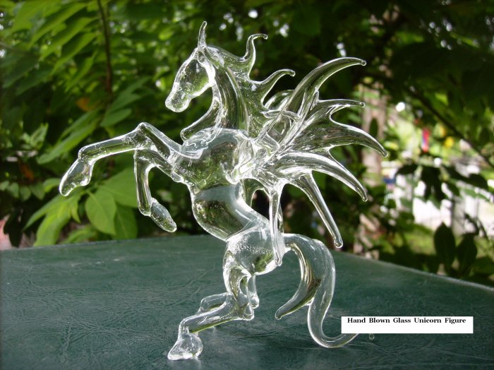 unicorn crystal figurines