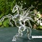 hand blown glass crystal unicorn figurines thailand handmade home decore (U2)