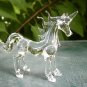 hand blown glass crystal unicorn figurines thailand handmade home decorate   (U4)