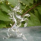 hand blown glass crystal unicorn figurines thailand handmade home decorate (U5)