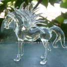 hand blown glass crystal pegasus figurines thailand handmade home decore (U3)