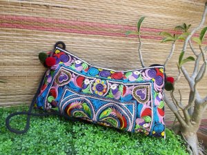 hmong bag / embroidered bag / tiny bag/ hill tribe bag / thai bag (ETB007)