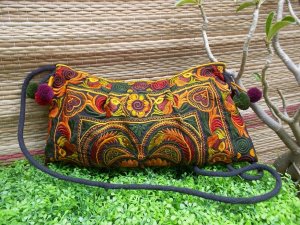 hmong bag / embroidered bag / tiny bag/ hill tribe bag / thai bag (ETB011)