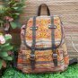 backpack / hill tribe bag / hmong bag / backpack with leather strap ( EVB005)