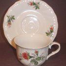 Cup and saucer with display stand