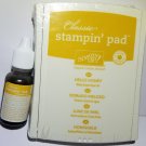 CLASSIC STAMPIN' UP! PAD AND INK REFILL - HELLO HONEY - RETIRED IN COLOR NEW
