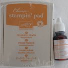 CLASSIC STAMPIN' UP! PAD AND INK REFILL - PEEKABOO PEACH - RETIRED COLOR - NEW
