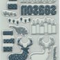 Stampin' Up! MERRY PATTERNS - 2 STEP STAMPIN - NEW - PHOTOPOLYMER - Hostess