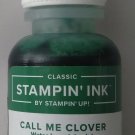 CALL ME CLOVER - REINKER RETIRED COLOR STAMPIN' UP! - NEW - CLASSIC STAMPIN' INK