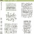 Stampin' Up! MINGLE ALL THE WAY - Clear Mount Stamp Set - NEW