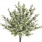 Set of 6 - 16""_BUTTON_LEAF_BUSH_GR/WH - pbh074-gr