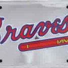 Atlanta Braves Anodized License Plate