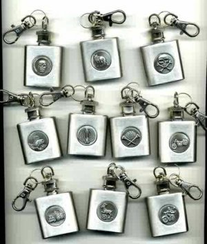 (12)FLASK. Keychain.