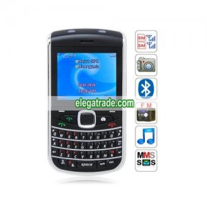 Quad Band Dual Cards Camera Bluetooth 2.0 Inch Screen Qwerty Keyboard Torch Phone