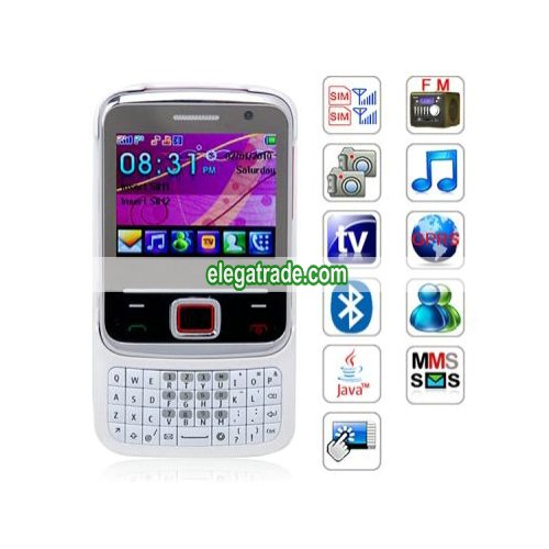 Quad Band Cards Standby Cameras Color TV Bluetooth JAVA QWERTY Phone