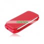 H72 Dual Card Quad Band Metal Cover Bluetooth Cell Phone Red and Gray