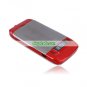 H72 Dual Card Quad Band Metal Cover Bluetooth Cell Phone Red and Gray