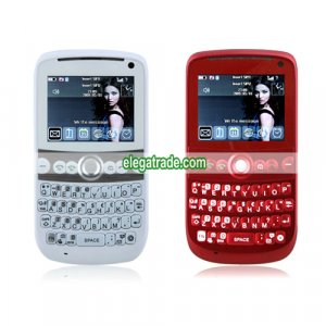 TV8900 Dual Card Dual Camera Quad Band TV Function With Trackball QWERTY Keypad Cell Phone
