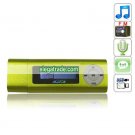 USB Interface Color Screen MP3 Player with FM and 2GB Memory - Green