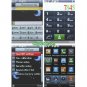 H6338 Dual Card Dual Band Metal Cover Flat Touch Screen Bar Cell Phone Black