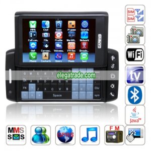 T5000 Quad Band  Cards  Standby  Cameras WIFI Color TV Bluetooth JAVA   China Phone