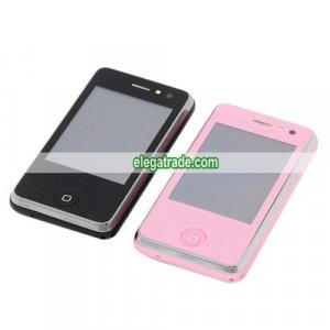 KA08++ Quad Band Dual Cards Dual Standby Dual Cameras Color TV Bluetooth Java China Phone - Black
