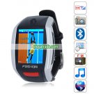 F6 Quad Band Single Card Single Standby Camera Bluetooth 1.8-inch Touch Screen Watch Phone - Silver