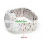 MQ666 Quad Band Single Card Bluetooth Camera Touch Screen Watch China Phone - Silver