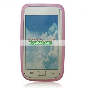 High Quality Silicone Case for Samsung I9000 Mobile Phone - Pink