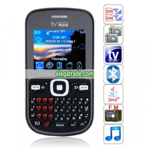F1 Quad Band Dual Cards Dual Standby Dual Cameras Color TV Bluetooth Java