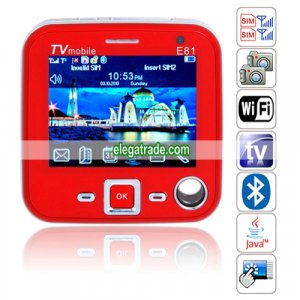 E81 Quad Band Dual Cards Dual Standby Dual Cameras Color TV WIFI Bluetooth Java