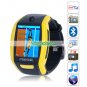 F6 Quad Band Single Card Single Standby Camera Bluetooth 1.8-inch Touch Screen Watch Phone - Yellow