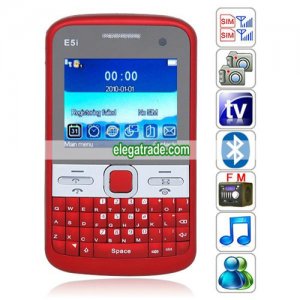 E6 Quad Band Dual Cards Dual Standby Dual Cameras Analog TV Bluetooth  Phone