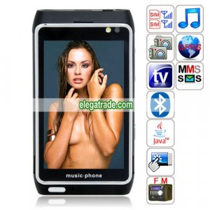 Mini H8 Quad Band Dual Cards Dual Standby Dual Cameras Color TV Bluetooth Java Phone