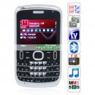 E75 Quad Band Dual Cards Dual Standby Dual Cameras Color TV Bluetooth  Phone - Black